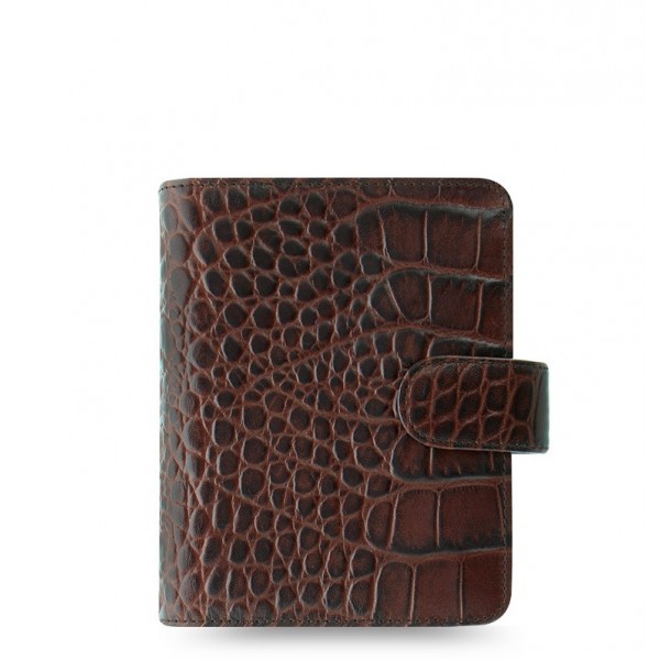 Pocket Classic Croc Organiser Chestnut 2020